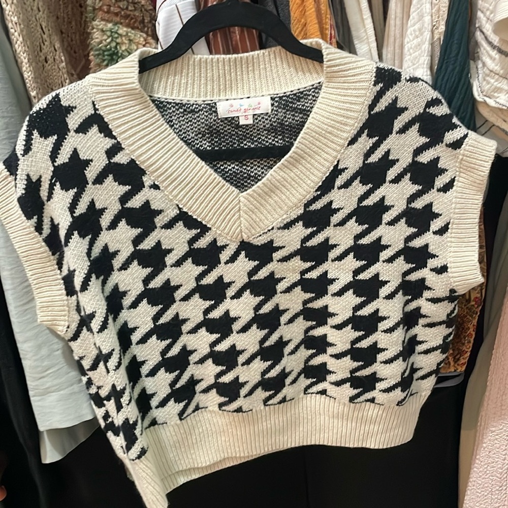Sweater vest, worn once.